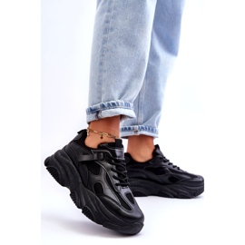 PA1 Baskets à plateforme épaisses pour femmes Noir Agnenia 2