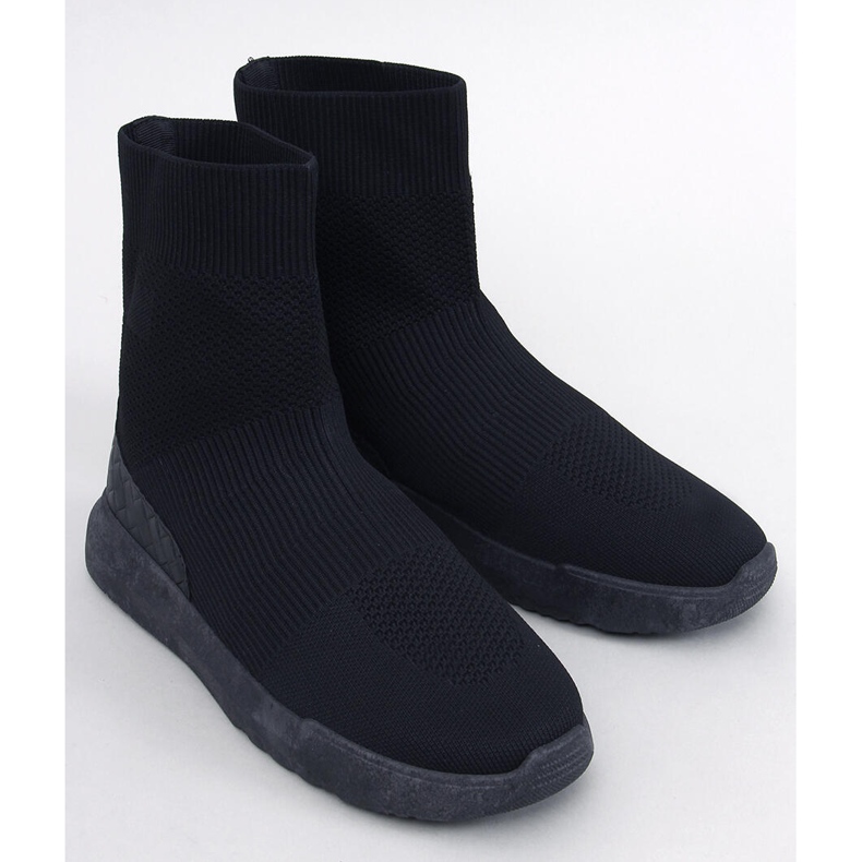 Baskets chaussettes Ervin noires 1
