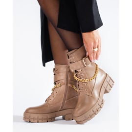 Ouvrières Shelovet beige à semelle épaisse 1