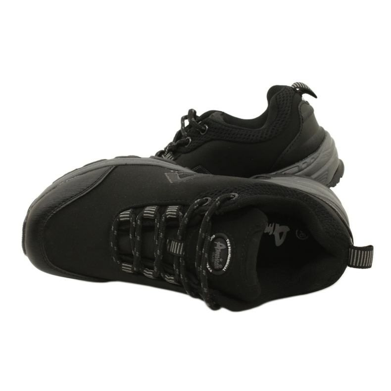 American Club Chaussures de sport américaines pour femmes softhell imperméables 1802 noir le noir 6