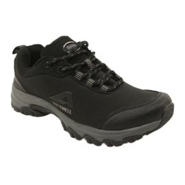 American Club Chaussures de sport américaines pour femmes softhell imperméables 1802 noir le noir 1