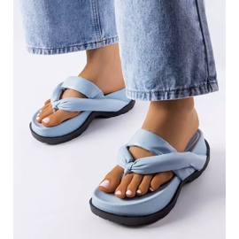 PA1 Sandales à plateforme bleues de Lachapelle 1 PA1 Sandales à plateforme bleues de Lachapelle 1