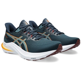 Chaussures de course Asics GT-2000 12 M 1011B691 401 Bleu français vert 5