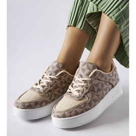 Inna Baskets beiges ornées du monogramme Sands 2