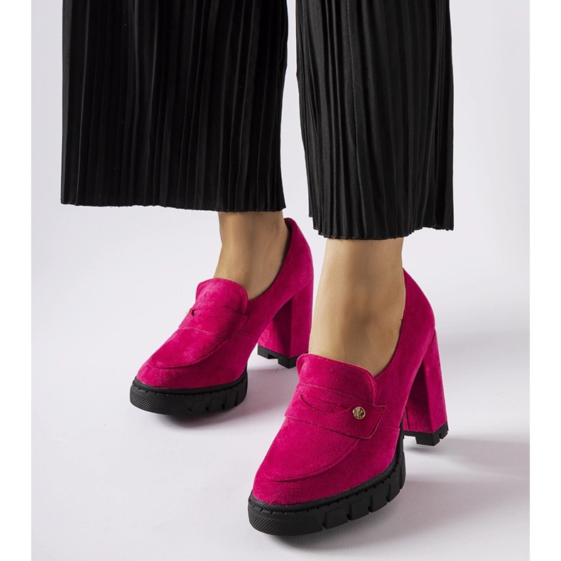 Escarpins roses à talons hauts de Vinceza 1