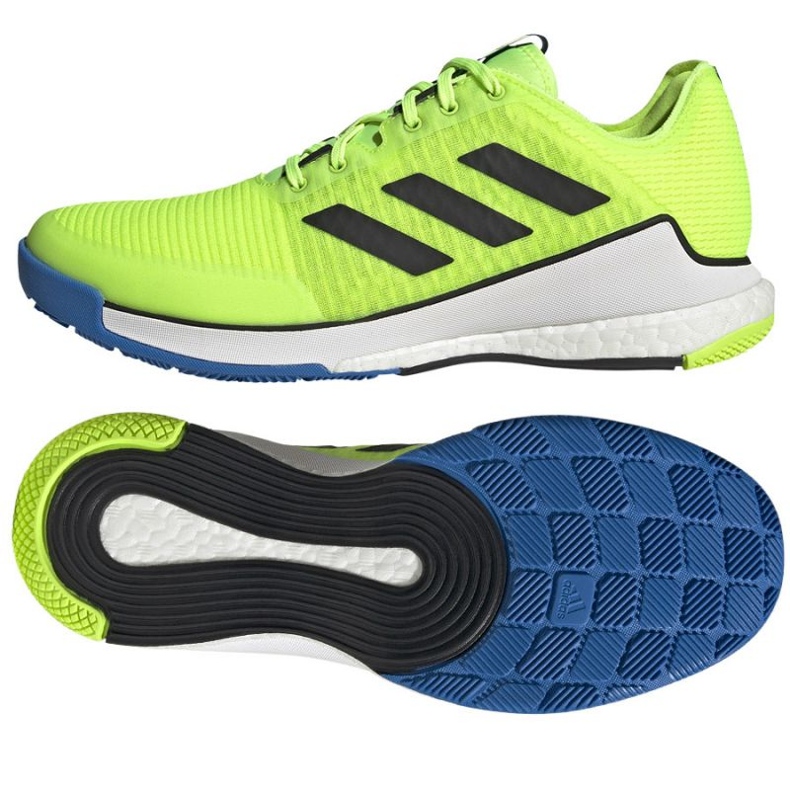Chaussures de volley-ball Adidas CrazyFlight M HP3356 vert 1
