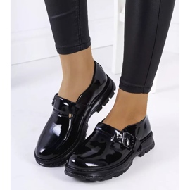 BM Chaussures laquées noires à boucle Ancel 1