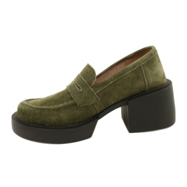 Mocassins à la mode en daim Filippo DP4685/23 KH vert 1