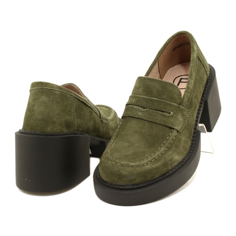 Mocassins à la mode en daim Filippo DP4685/23 KH vert 2