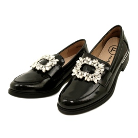 Lords en cuir verni avec décoration Filippo DP4787/23 BK noir le noir 2