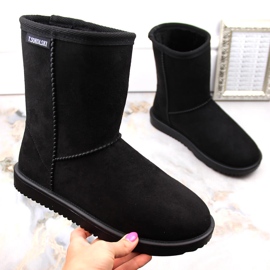 Boots de neige à enfiler Eskimo en daim femme, noir T.Sokolski EMU2241 le noir 1