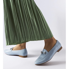 Mocassins Vinceza bleus 1
