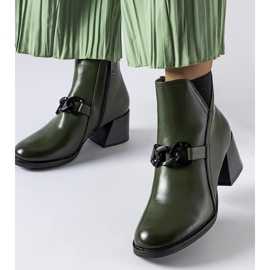 Bottines élégantes vertes de Vinceza 1