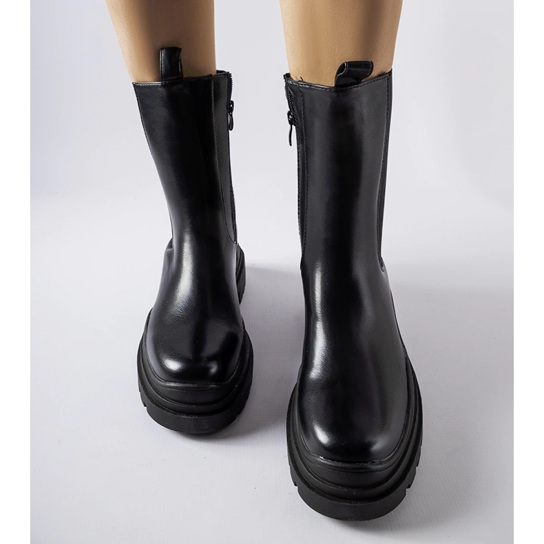 Bottines Delebio massives noires 1