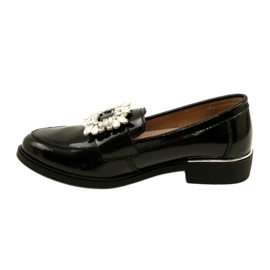 Lords en cuir verni avec décoration Filippo DP4787/23 BK noir le noir 1