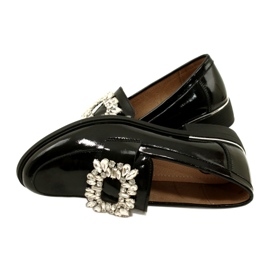 Lords en cuir verni avec décoration Filippo DP4787/23 BK noir le noir 4