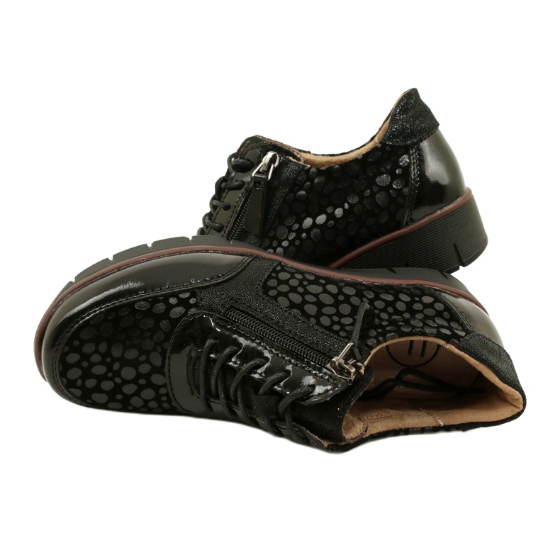 Filippo DP4912/23 BK baskets en cuir, noir 4