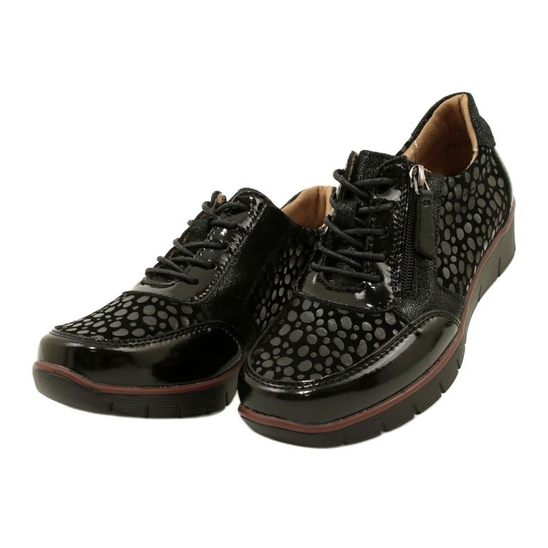 Filippo DP4912/23 BK baskets en cuir, noir 2