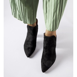 Bottines Cammoro en daim noir le noir 2
