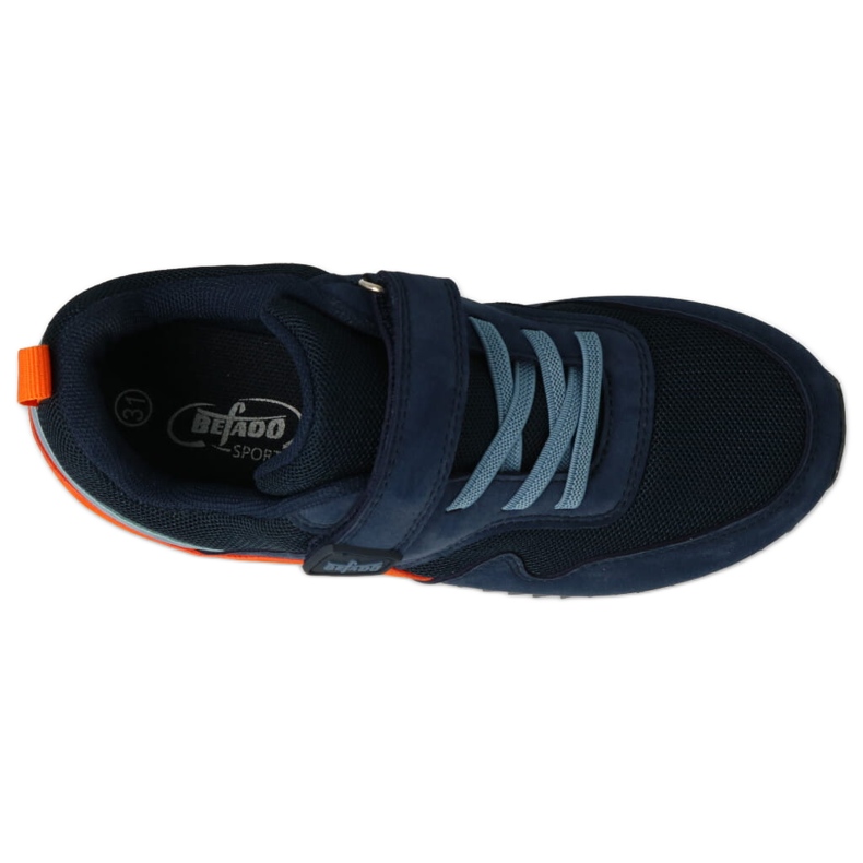 Chaussures enfants Befado avec velcro, bleu marine 2
