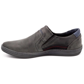 Olivier Mocassins cuir homme 520 gris 1