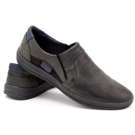 Olivier Mocassins cuir homme 520 gris 2