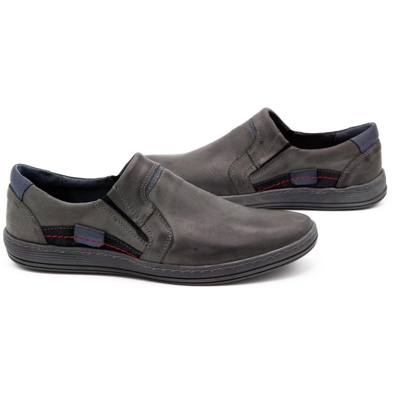 Olivier Mocassins cuir homme 520 gris 3
