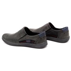 Olivier Mocassins cuir homme 520 gris 4