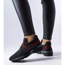 PA1 Baskets noires ornées de strass Berger le noir 1 PA1 Baskets noires ornées de strass Berger le noir 1