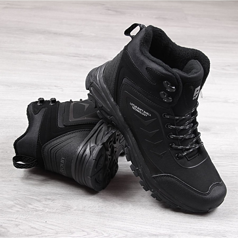 Chaussures de trekking noires pour hommes McBraun 1403 le noir 2