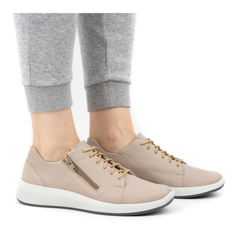 WASAK Chaussures femme baskets cuir 0602W gris 1