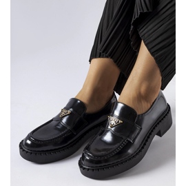Mocassins Milne femme noirs le noir 1