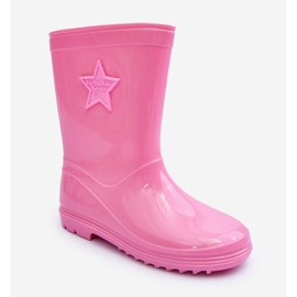 PG3 Bottines En Caoutchouc Enfant Rose Malvi 1