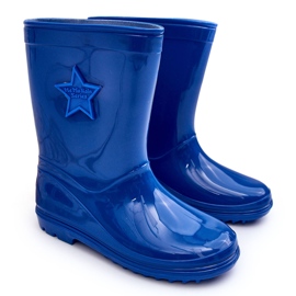 PG3 Bottines en Caoutchouc Enfant Bleu Malvi 5