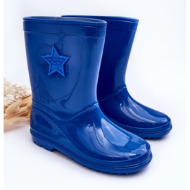 PG3 Bottines en Caoutchouc Enfant Bleu Malvi 2