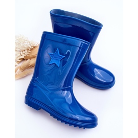 PG3 Bottines en Caoutchouc Enfant Bleu Malvi 3