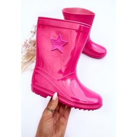 PG3 Bottines en caoutchouc pour enfants Fuchsia Malvi rose 4