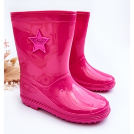 PG3 Bottines en caoutchouc pour enfants Fuchsia Malvi rose 3