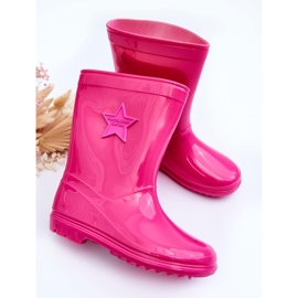 PG3 Bottines en caoutchouc pour enfants Fuchsia Malvi rose 5
