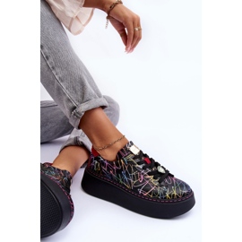 Chaussures de Sport en Cuir à Plateforme Maciejka 06191-39 Multicolore 1
