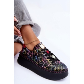 Chaussures de Sport en Cuir à Plateforme Maciejka 06191-39 Multicolore 2