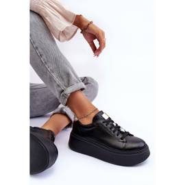 Chaussures de Sport en Cuir à Plateforme Maciejka 06191-01 Noir le noir 1 Chaussures de Sport en Cuir à Plateforme Maciejka 06191-01 Noir le noir 1