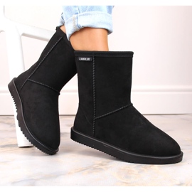 Boots de neige à enfiler Eskimo en daim femme, noir T.Sokolski EMU2241 le noir 4
