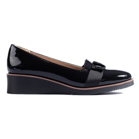 Ballerines laquées VINCEZA le noir 1
