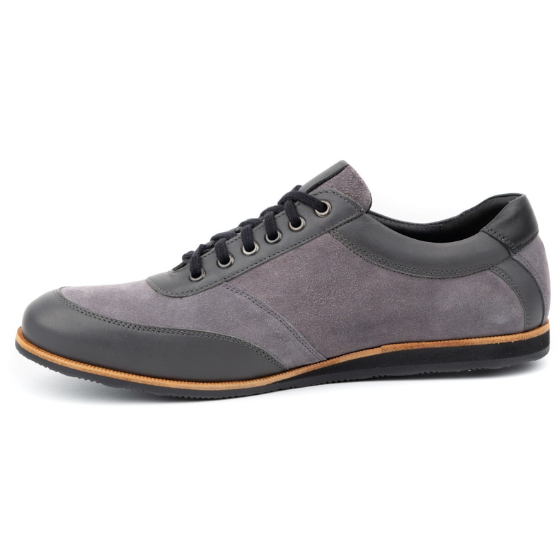Olivier Chaussures en cuir pour hommes grises 7007KB 1