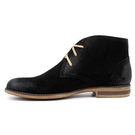Kampol Bottes homme, daim isolé 102KAM, noir 1