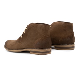 Kampol Bottes homme, daim isolé 102KAM, marron foncé brun 4