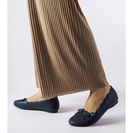 Ballerines Toft bleu marine 1