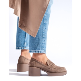 Chaussures femme en daim beige Shelovet 2 Chaussures femme en daim beige Shelovet 2