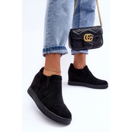 PS1 Bottines Basses En Daim Pour Femme Noir Afarena le noir 4